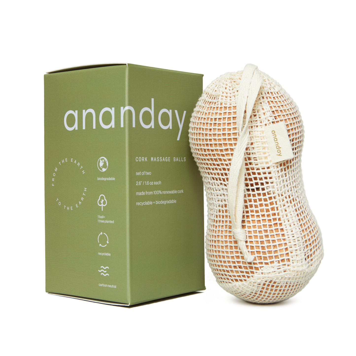 Cork Massage Ball Set