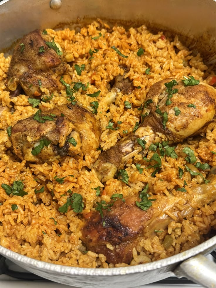 Arroz Con Gandules y Pollo (Puerto Rican Style)