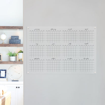 Yearly Acrylic Calendar