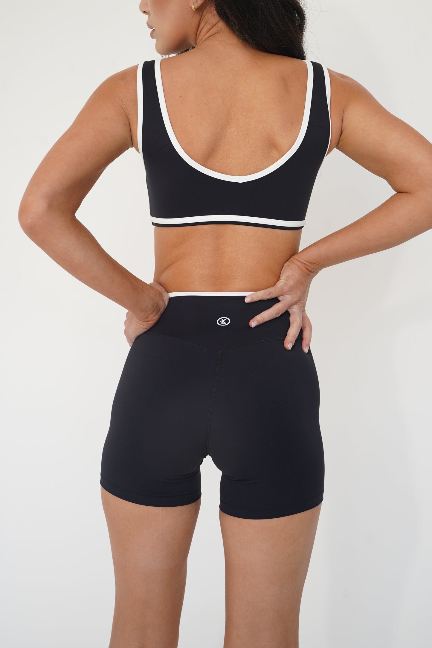 I Am Right Where I Need To Be Sports Bra - Black
