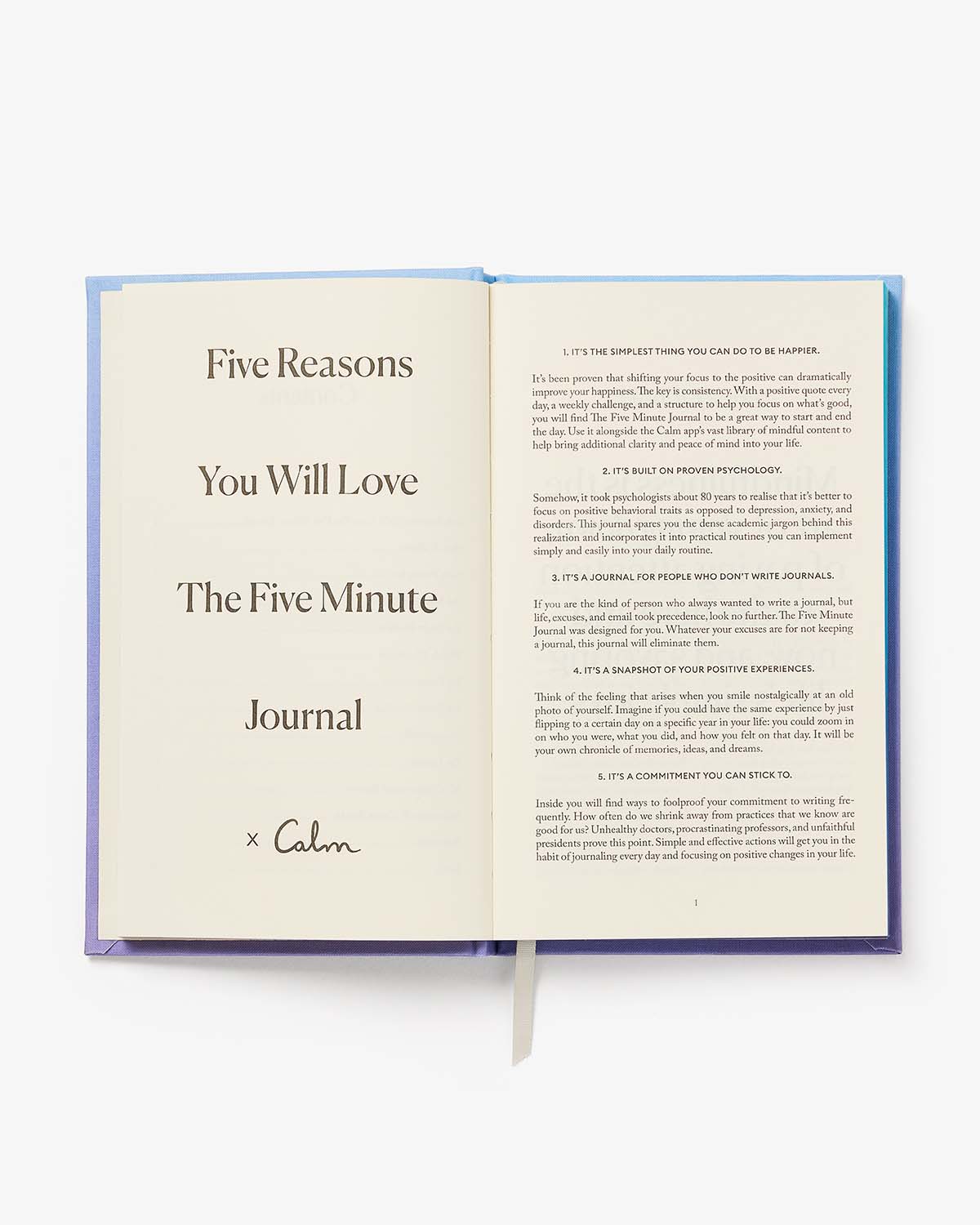 The Five Minute Journal x Calm