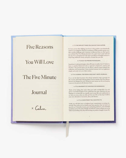 The Five Minute Journal x Calm