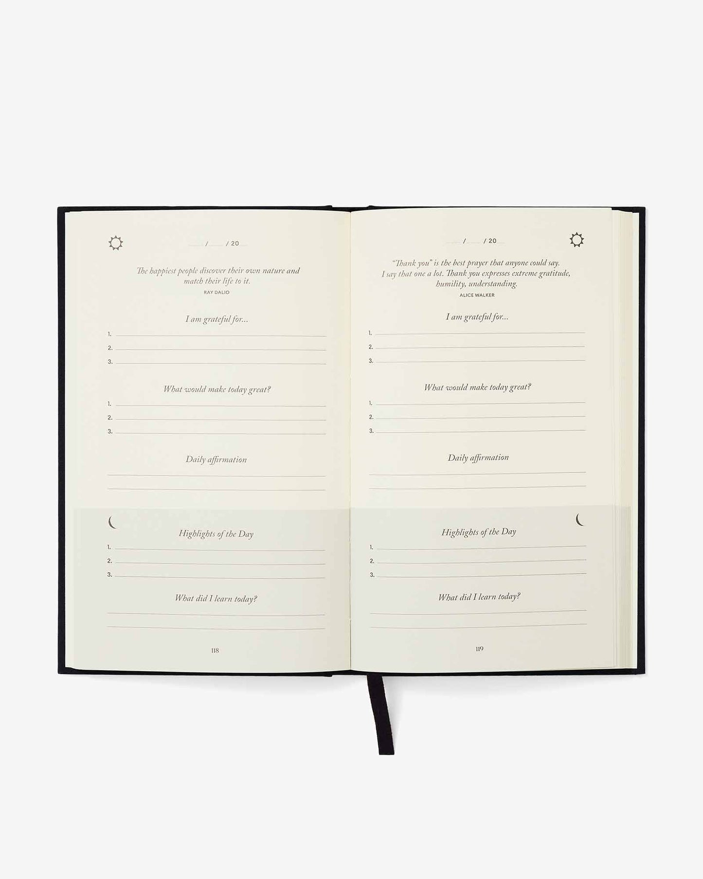 The Five Minute Journal - Black