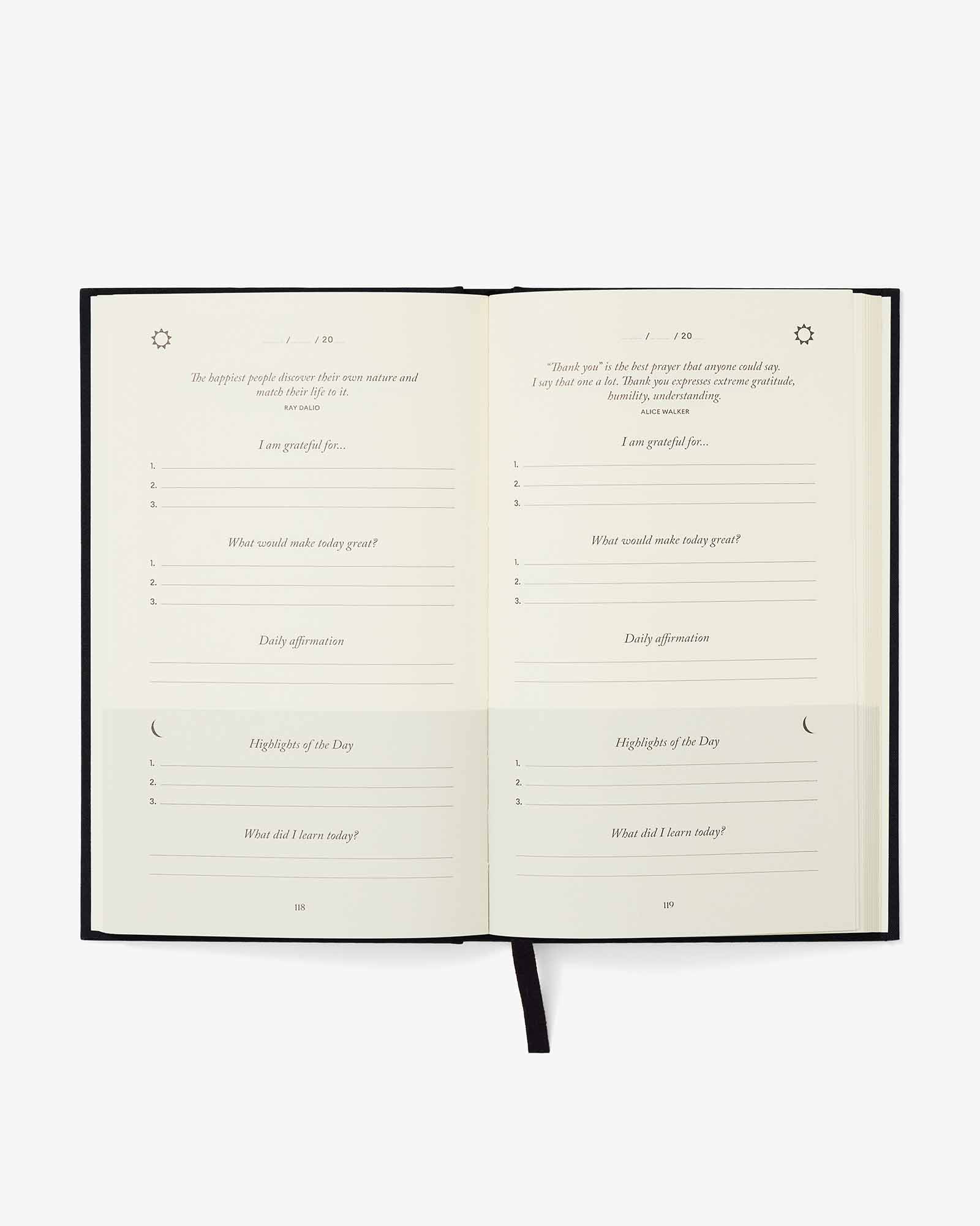 The Five Minute Journal - Black