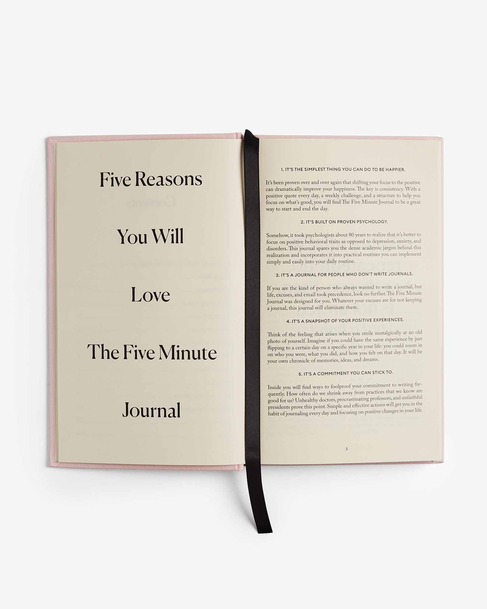 The Five Minute Journal - Blush Pink