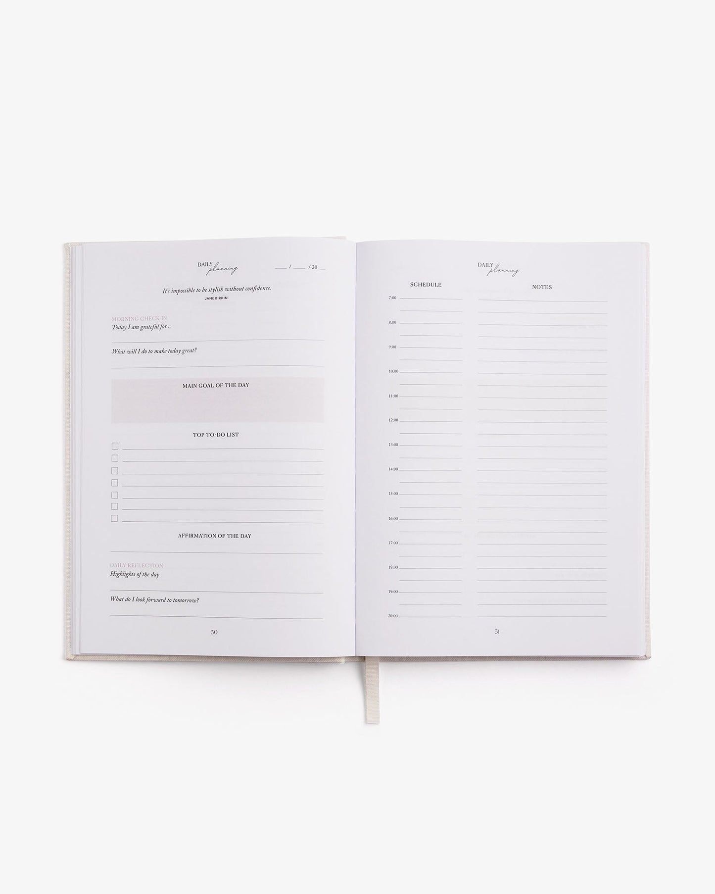 Life &Style Planner - Off-White