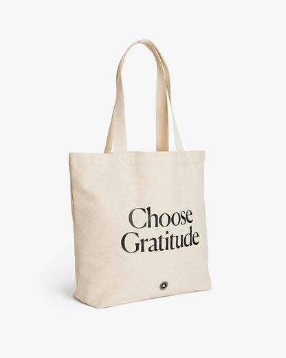 Choose Gratitude - Organic Cotton Tote Bag