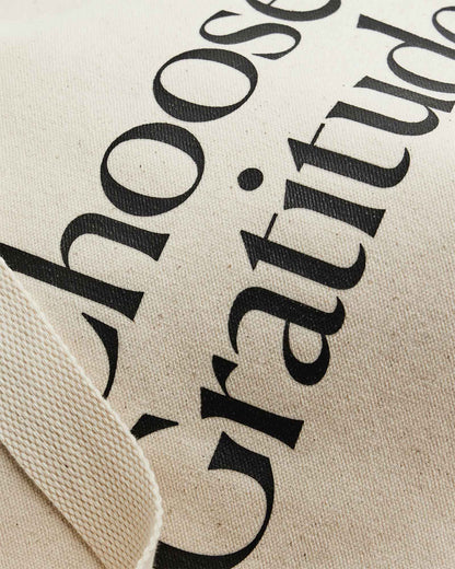Choose Gratitude - Organic Cotton Tote Bag