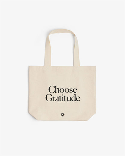 Choose Gratitude - Organic Cotton Tote Bag