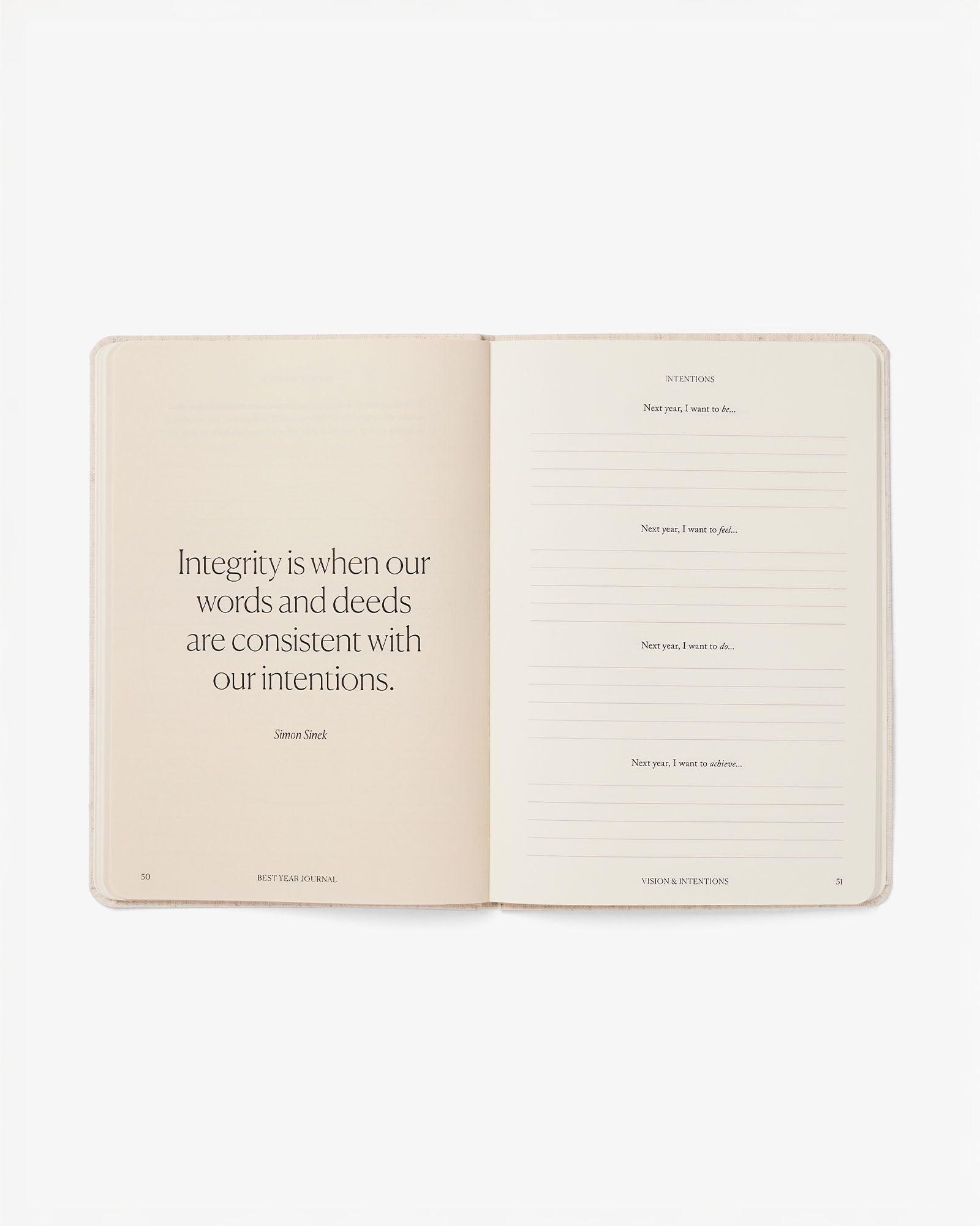 Best Year Journal - Oat