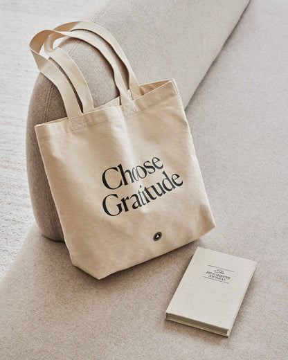 Choose Gratitude - Organic Cotton Tote Bag