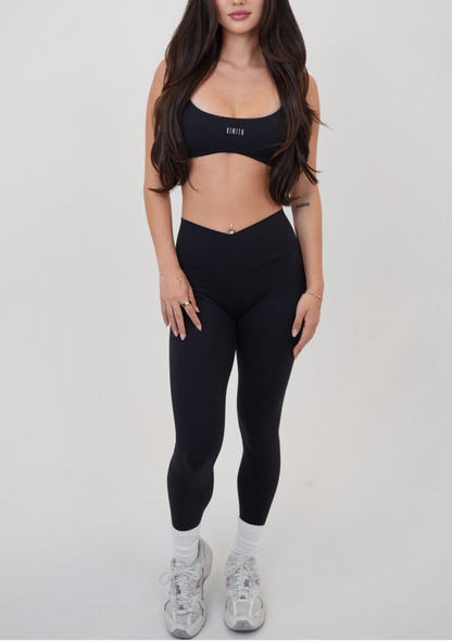 My Time Is Divine V-Waist Legging - Black