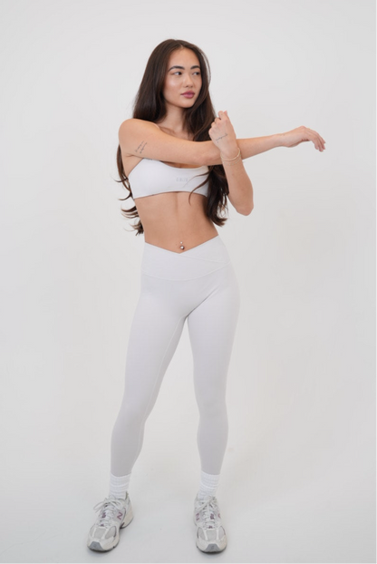 My Time Is Divine V-Waist Legging - Lime White