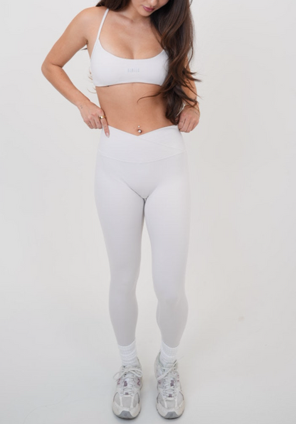 My Time Is Divine V-Waist Legging - Lime White