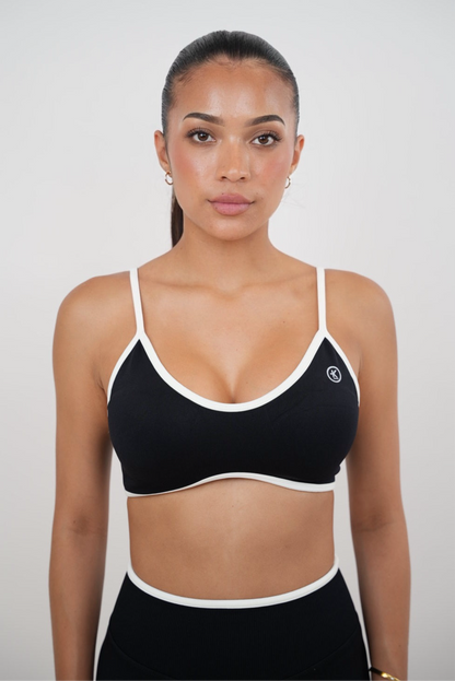 Passion is Power Sports Bra - Black