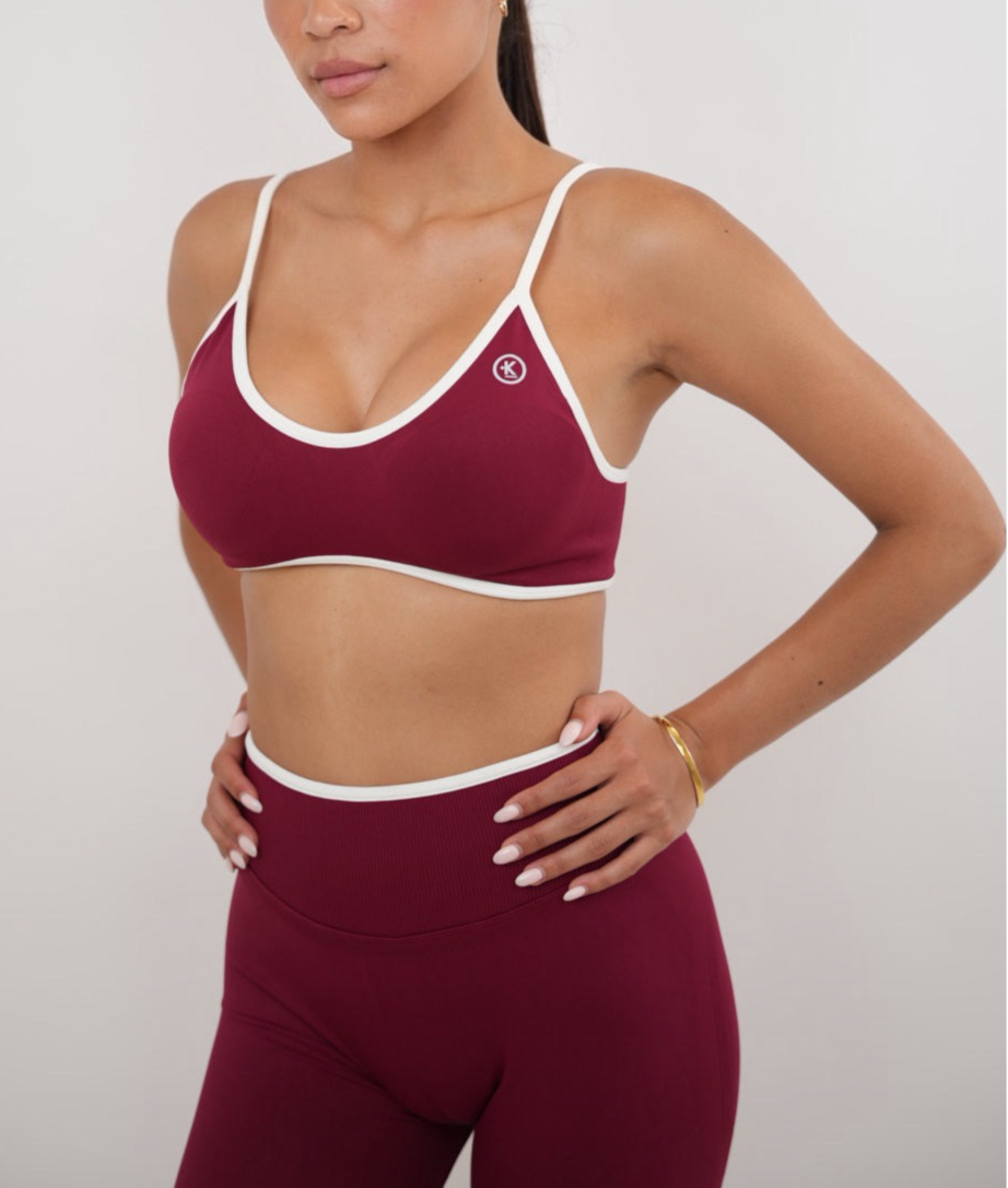 Passion is Power Sports Bra - Red