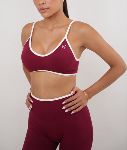 Passion is Power Sports Bra - Red