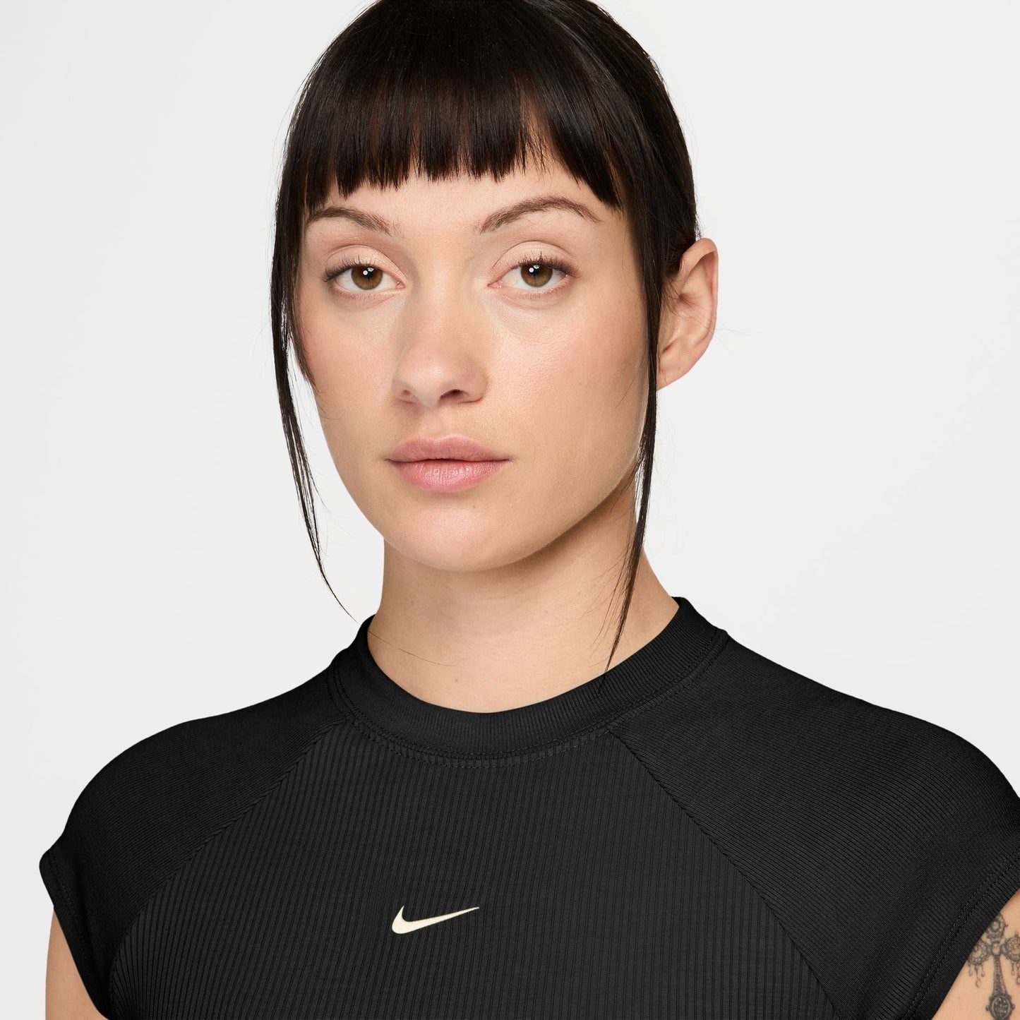 Nike Sportswear Chill Knit Ribbed Top - Black