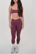 My Time Is Divine V-Waist Legging - Plum