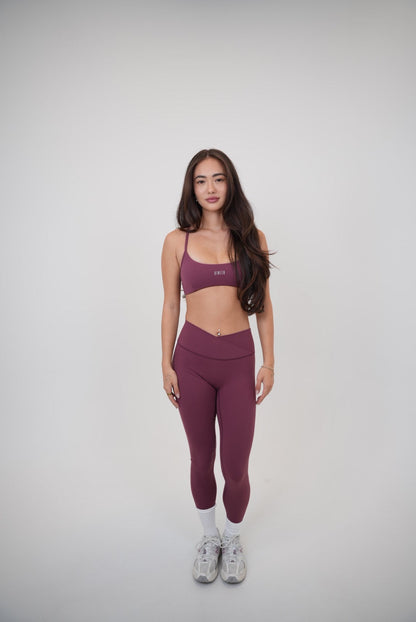 My Time Is Divine V-Waist Legging - Plum