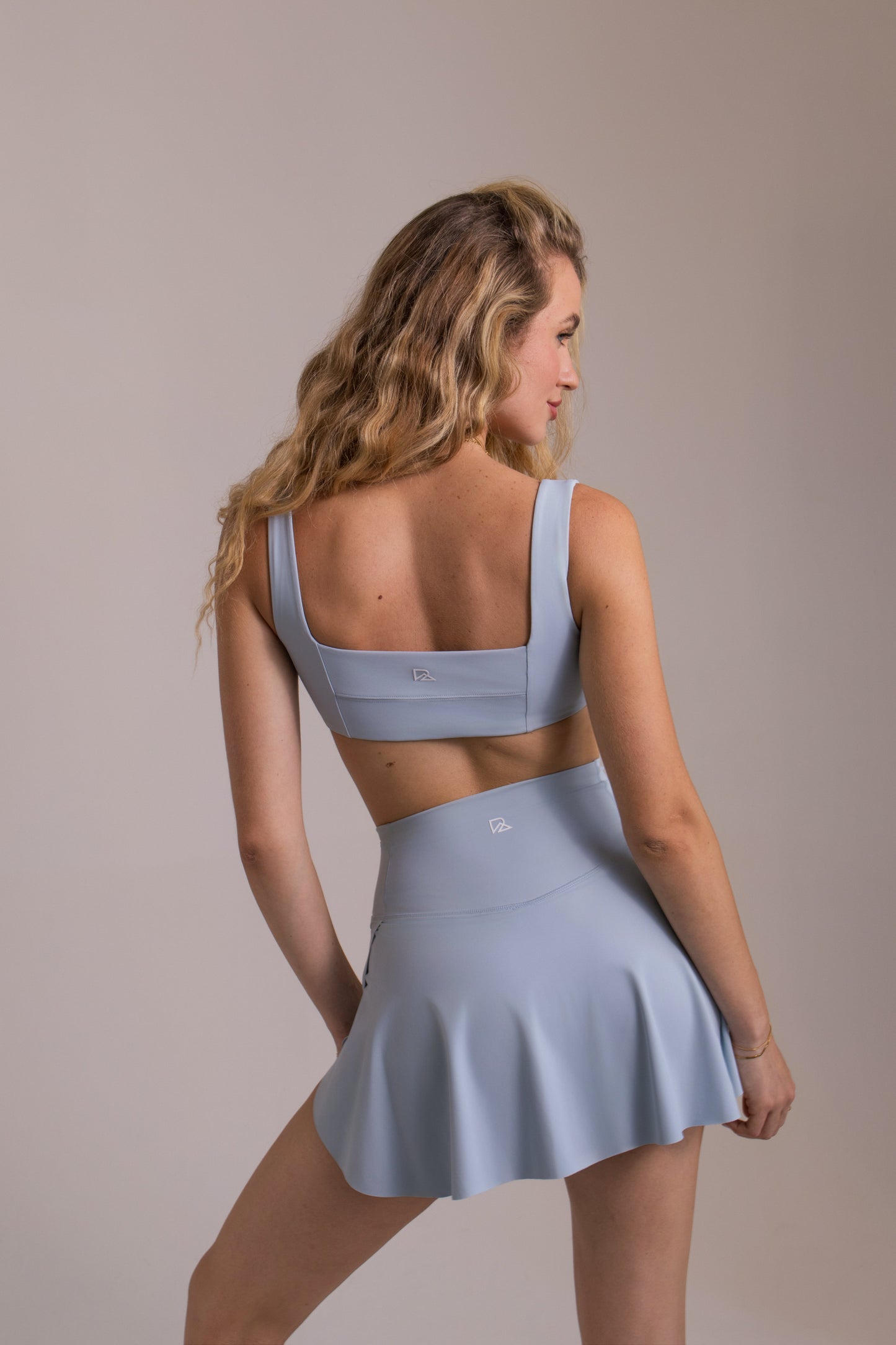Women's Bandage Push-Up Sports Bra - Baby Blue