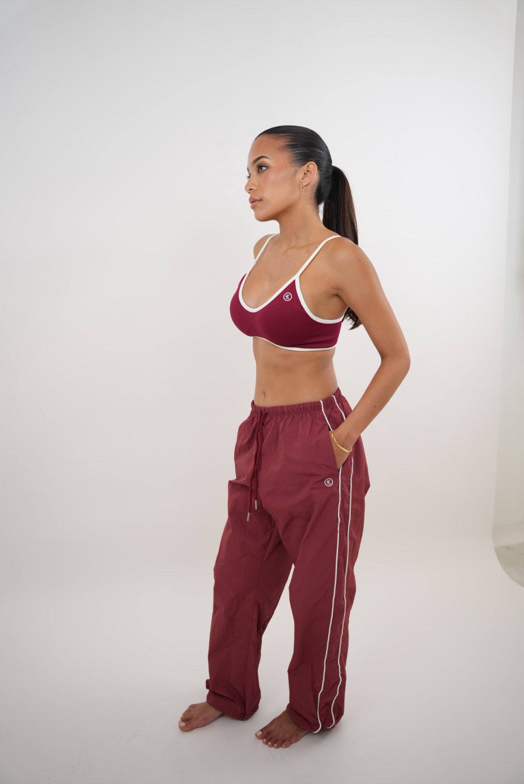 I Accept Change with Grace Pant- Red