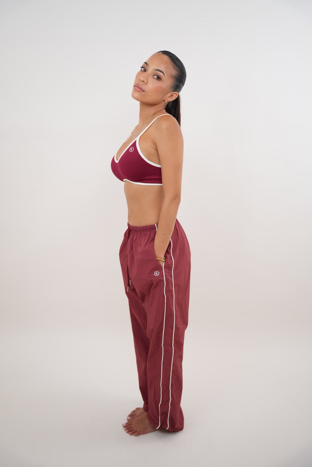 I Accept Change with Grace Pant- Red