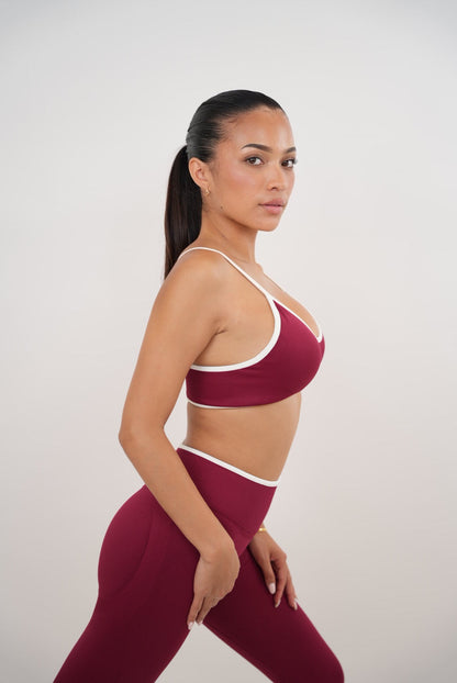 Passion is Power Sports Bra - Red
