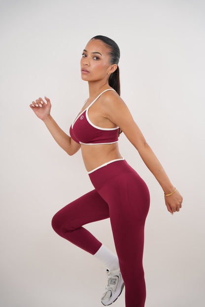 Passion is Power Sports Bra - Red