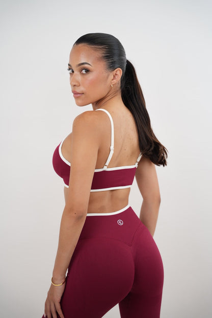 Passion is Power Sports Bra - Red