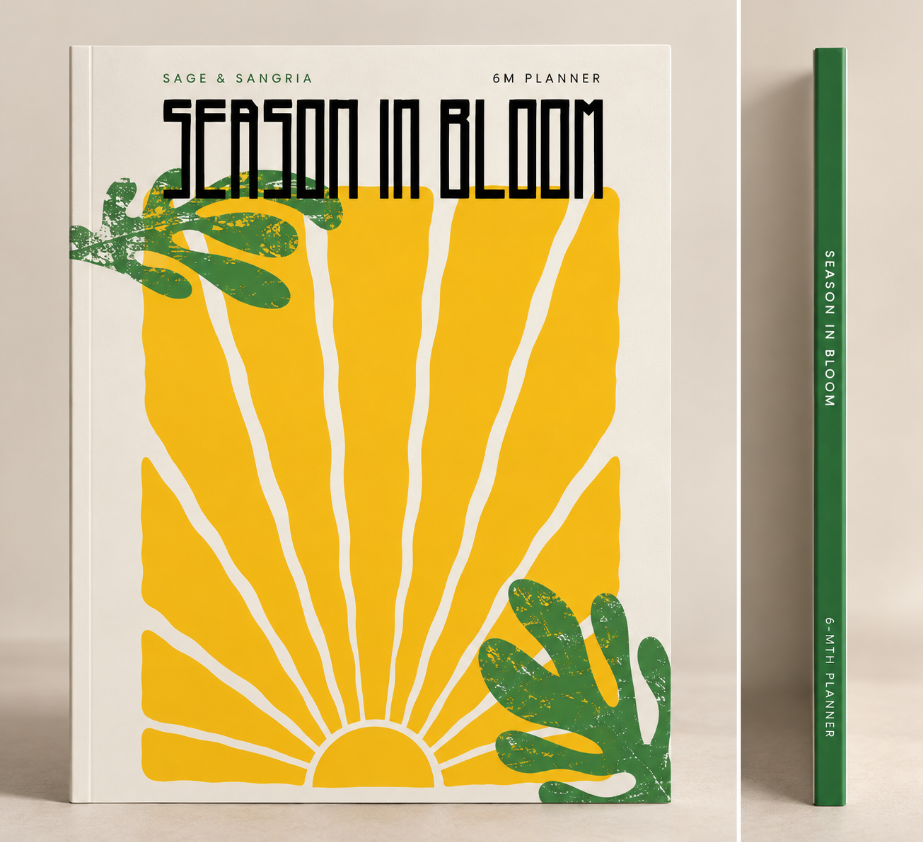 Season In Bloom- Undated 6 Month Planner