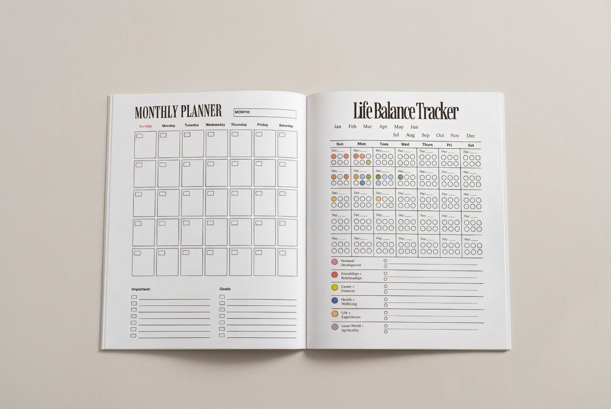 Season In Bloom- Undated 6 Month Planner