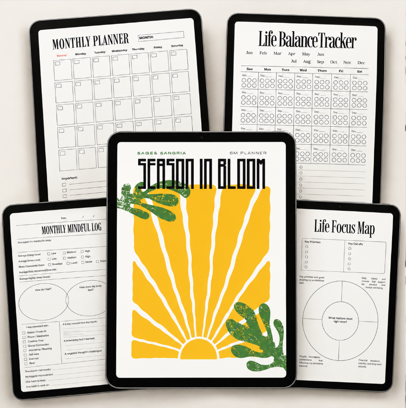 Season In Bloom- Digital 6mth Planner