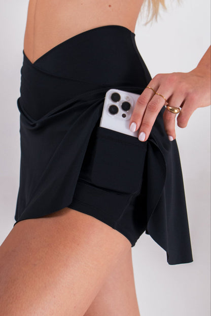 Women's Athletic Skort - Black