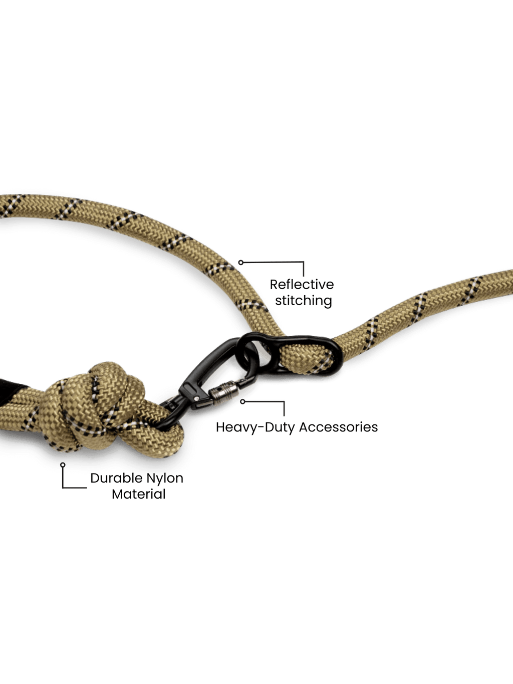 Hands-Free Dog Leash - Olive Green