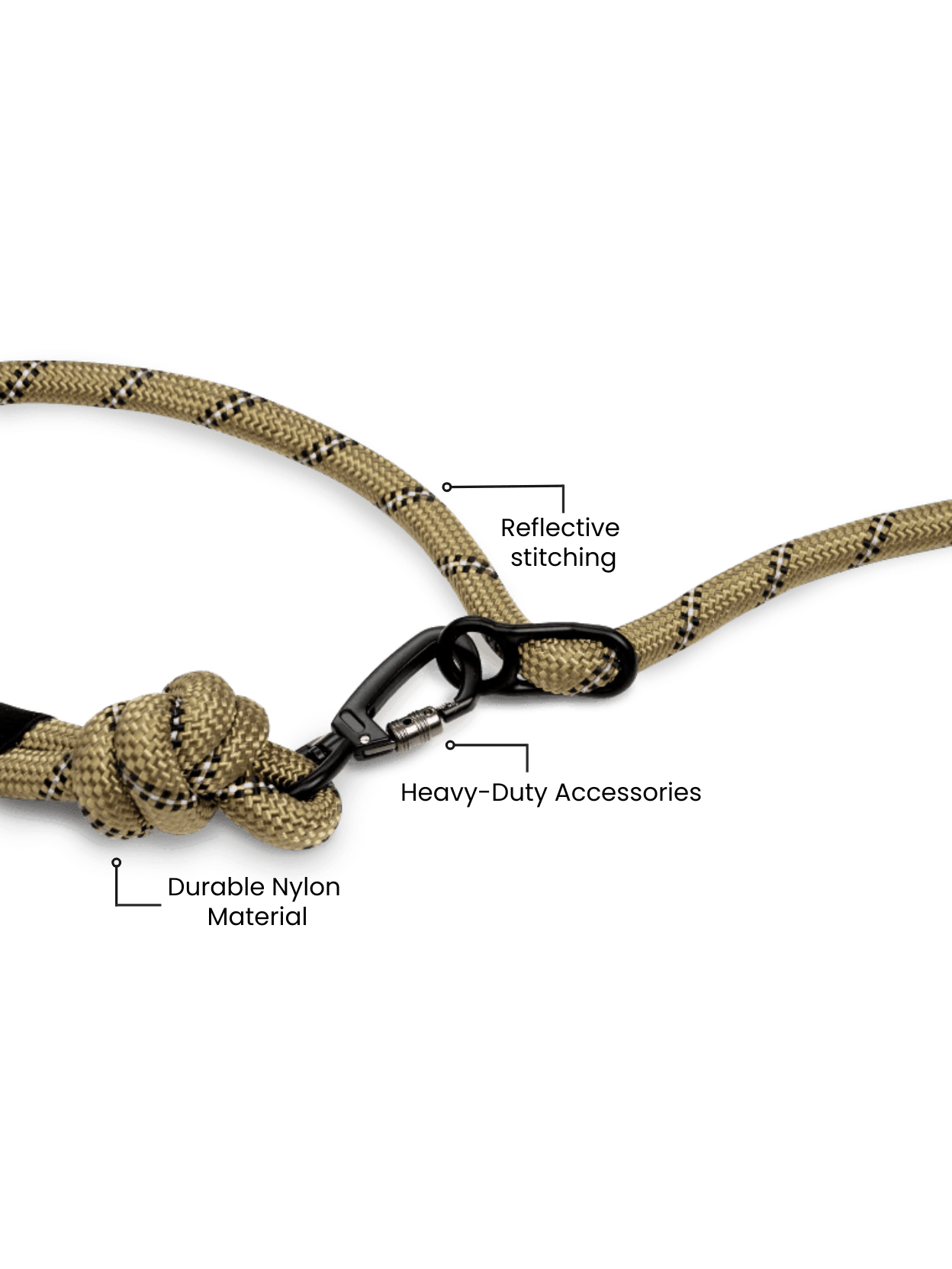 Hands-Free Dog Leash - Olive Green