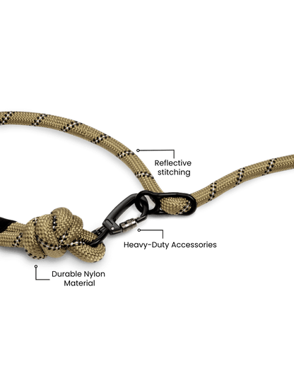 Hands-Free Dog Leash - Olive Green