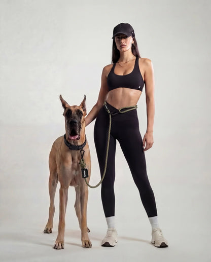 Hands-Free Dog Leash - Army Green